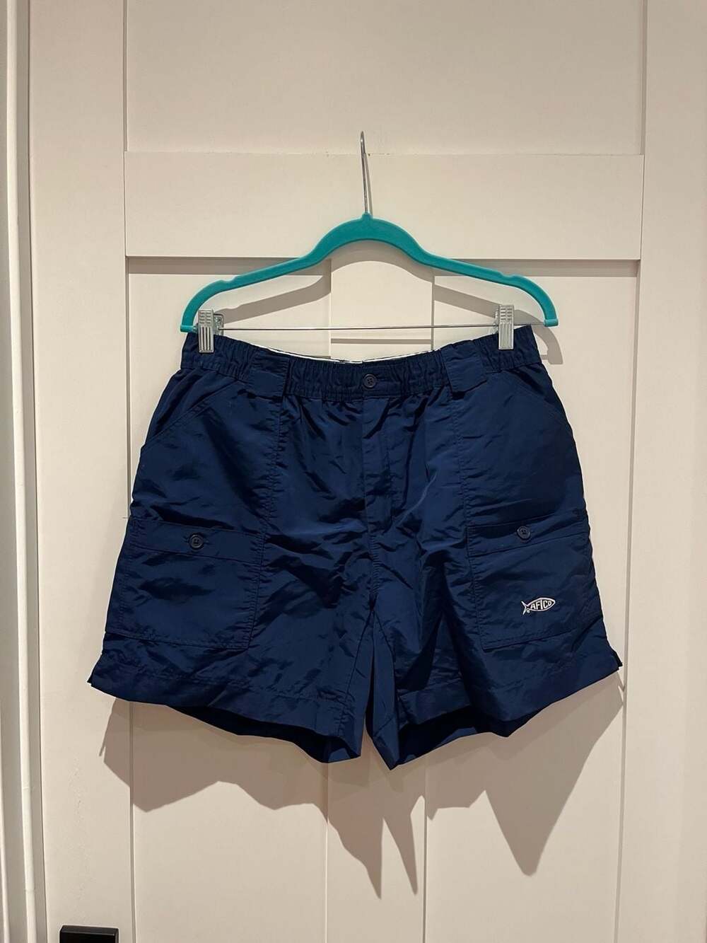 AFTCO M01 Original Fishing Shorts Navy Blue Size 36
